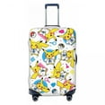 thumbnail image 1 of Housse de Valise Personnalisée Pokemon Pikachu, Protecteur de Mode pour Voyage, Housse de Protection pour Valise de 18-32 Pouces, 1 of 1