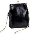 thumbnail image 3 of Bolso cruzado para mujer, bolso de hombro, bolso para teléfono, bolsillo, cartera corta, monedero para tarjetas de crédito, para compras en la calle, Negro, 3 of 8