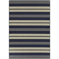 thumbnail image 2 of Balta Marvin Striped Patio Area Rug 7'10" x 10' - Navy Blue, 2 of 5