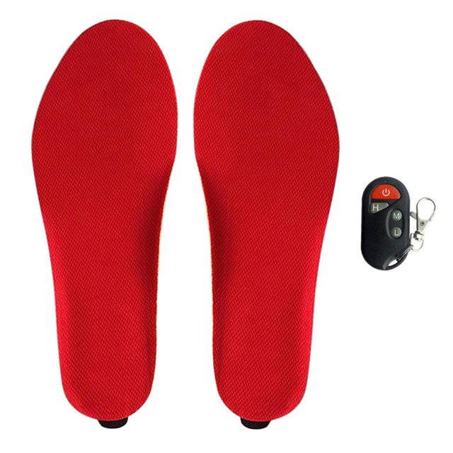 calefacción USB con control remoto, ls de zapatos con calefacción eléctrica ls de zapatos con calefacción de corte Red_41-46 Sunnimix Plantillas Calefactables Eléctricas