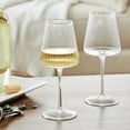 thumbnail image 2 of Better Homes & Gardens Glass 17 oz Ribbed Wine Glass, Clear, 2 of 5