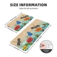 thumbnail image 2 of Yiaed Colorful Plants And Insects Kitchen Rugs Sets of 2 Kitchen Mats Cushioned Anti Fatigue Kitchen Rug Tapetes Para Cocina for Sink,Laundry Room, 2 of 6