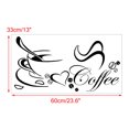 thumbnail image 2 of Calcomanías de pared removibles y autoadhesivas con patrón de café Uxcell Decoración para pasillo del hogar y dormitorio, 2 of 7