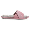 thumbnail image 3 of Floopi Women's Soft Waffle Slide W/Accent Knit Strap Open Toe Slipper W/ Memory Foam, 3 of 5