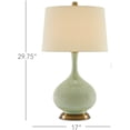 thumbnail image 2 of Grass Green Antique Brass Cait Table Lamp, 2 of 5