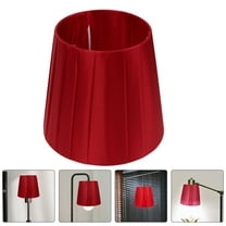LOLIPPYY Dark Red Fabric Lamp Shade Set of 2 for Bedside Table and Floor Lamps, Simple Wear-Resistant Design, Home Decor Lighting