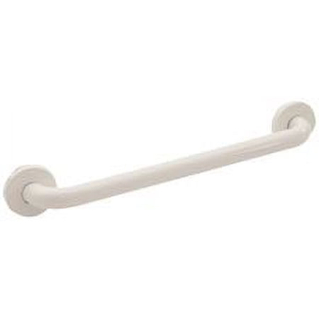 Wingits Standard 18 In. Long X 1-1/4 In. Od Poly Painted S/S Grab Bar, White