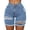Light blue, variant on Aayomet Womens Shorts Denim Women's High Waisted Ripped Denim Shorts Frayed Raw Hem Casual Jeans Shorts Light blue,L