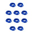 thumbnail image 1 of Qarigey 10 piezas de bandas para el cabello Topknot soporte universal decorativo ajustable sin costuras para mujeres accesorios de estilo azul azul real 10Conjunto, 1 of 6