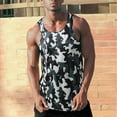 thumbnail image 2 of ZRBYWB Men's Workout Tank Tops Summer Fashion Casual Round Neck Camouflage Color Sleeveless Top Vest, 2 of 7