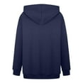 thumbnail image 4 of WENWU Womens Hoodies Long Sleeve Hoodie Womens Hoodies Pullover Unisex Hoodie Dark Blue Hoodie Women Winter Tops Women's Clothes, 4 of 9