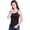 Black, variant on Women’s Silk Camisole,Underwaist Vest with Shoulder Straps,100% Silk(Main Fabric),5 Colors(White,L)