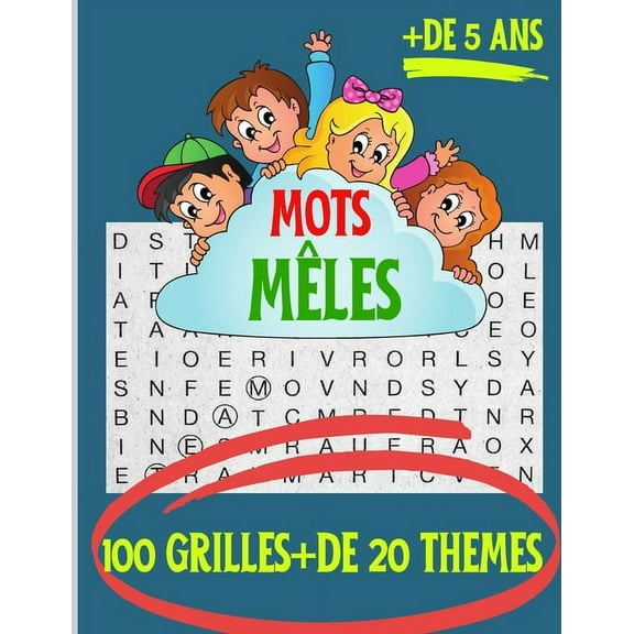 Mots mêlés.: 100 Grilles   de 20 thèmes. (Paperback)