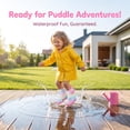 thumbnail image 5 of Xfvqtps Girls Rain Boots with Handles Colorful Rainbow Gradient Color Mid Calf Waterproof Non Slip Garden Shoes Outdoor EVA Rain Shoes, 5 of 9
