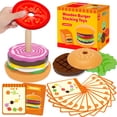 thumbnail image 1 of Montessori Toys Jumlys - Hamburguesas de madera para niños de 3 a 5 años, 1 of 5
