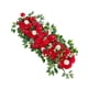 thumbnail image 4 of Arco de boda artificial con flores, arreglo floral falso, letreros rústicos de bienvenida para Rojo, 4 of 9