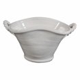 thumbnail image 1 of Benzara BM145676 Medium Container with Handles, White, 1 of 1