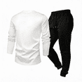 thumbnail image 4 of Dresfit Mens Track Suits Long Sleeve Crewneck Shirts & Pants Summer 2026 Graphic Athletic 2 Piece Sets Lightweight Slim Fit Loose Tracksuit 2XL, 4 of 4