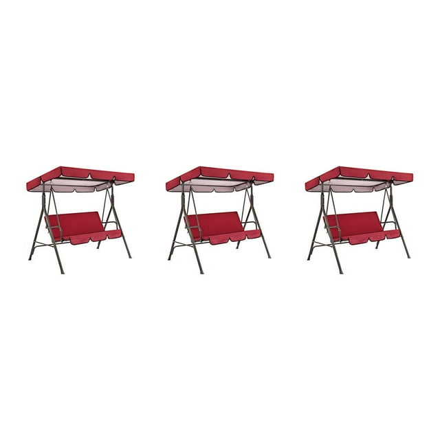 Cubierta de asiento para silla columpio Advancent toldo impermeable Rojo 3piezas