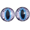 thumbnail image 2 of Purple and Blue Cat or Dragon Glass Eyes, 2 of 5