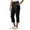 Black, variant on RQYYD Lightweight Capri for Women Cropped Casual Lounge Work Athletic Travel Pants with Pockets Quick Dry Summer Pants