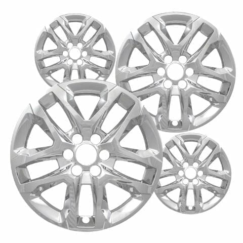 18 inch Chrome ABS Wheel Skins Set Compatible with 2018-2021 Chevrolet Traverse L, 2018-2023 Chevrolet Traverse LT, RS, LS, High Country, Premier & Impostors for 23457322 Wheel Series