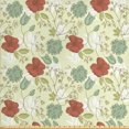 thumbnail image 1 of Flower Fabric by the Yard, Peonies and Tulips Pattern Romantic Feminine Arrangement Pastel Toned Background, Upholstery Fabric for Dining Chairs Home Decor Accents, Multicolor by Ambesonne, 1 of 4