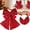 Red, variant on Clearance Under $17.09 Bow Knot Hanging Decoration for Tree Door and Holiday Display