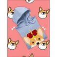 thumbnail image 3 of Royal Corgi Smiling Royal Crown Hoodie Women -Image by Shutterstock, Female Large, 3 of 4