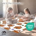 thumbnail image 4 of ODIKA 8'x10' Machine Washable Non-Slip Area Rug, Cheerful Gingerbread House Village Hook Kit Embroidered Art High Traffic Rug with Pad, Brown, 647906, 4 of 8