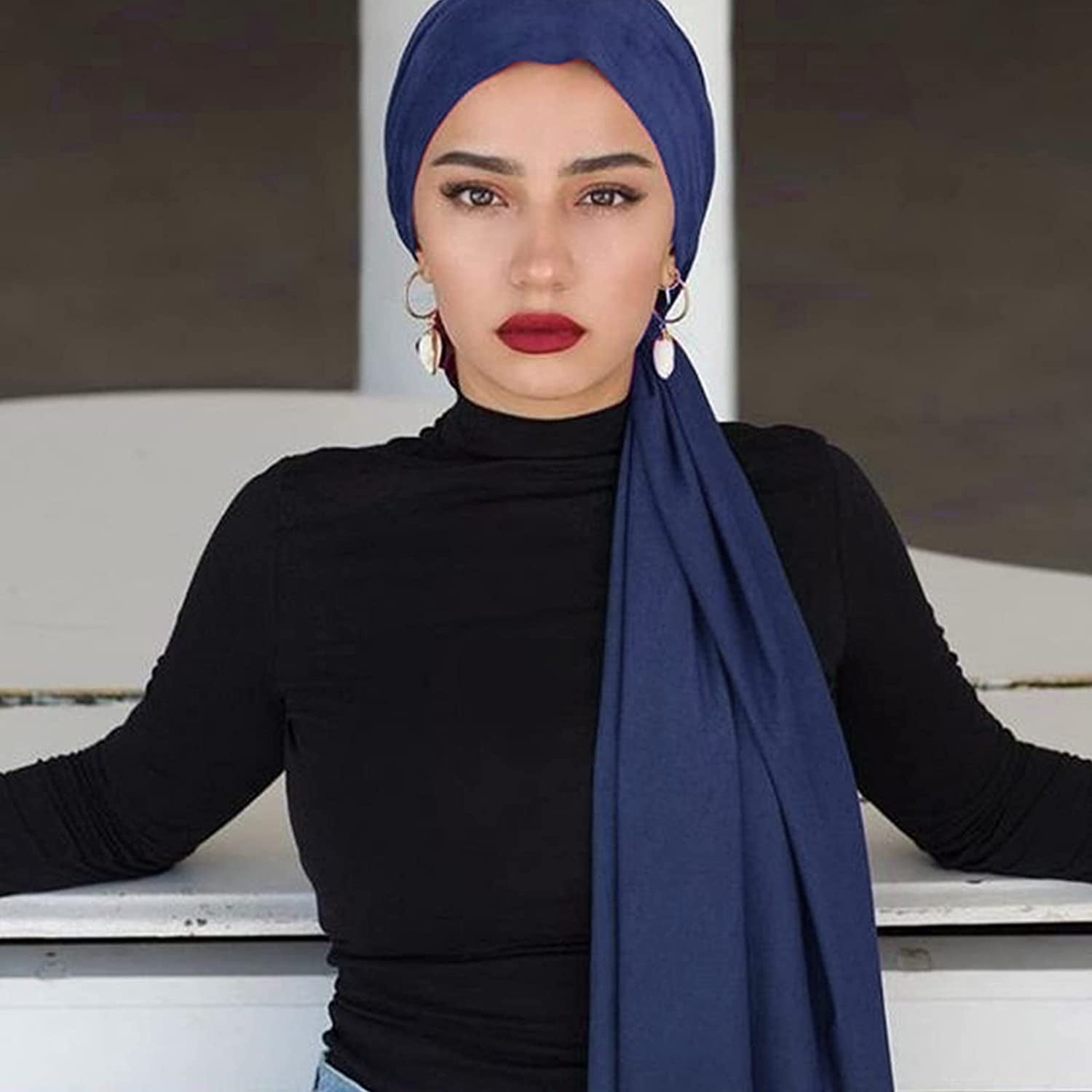 Turban Head Wraps for African Women Long Hair Scarf Shawl Hijab Headscarf Headwrap Hair Accessories Turban Head Wraps for African Women Long Hair Scarf Shawl Hijab Headscarf Headwrap Hair Accessories