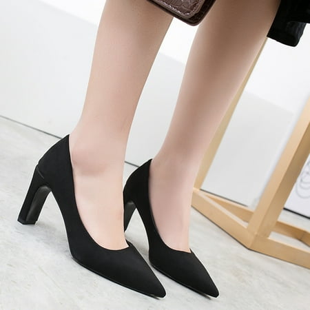 

Sunhillsgrace Women s High Heels Womens Ladies Pointed Toe Shallow Casual Hingh Heels Business Single Shoes
