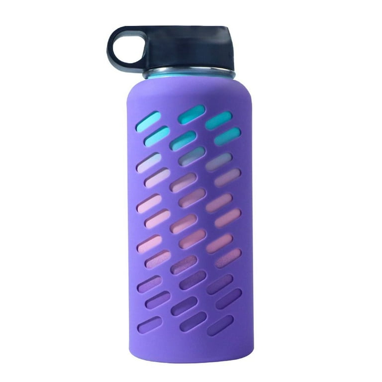 BOTTLE BOTTLE 40oz Insulated Water Bottle with Straw Sport Stainless Steel  Water Bottle with Handle Lid Outdoor Sports Bottle for Pills (purple)