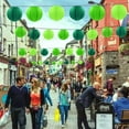 thumbnail image 5 of JUMRHFAN 12 Pcs Green Party Paper Lanterns Green Party Supplies Round Chinese Paper Lanterns for Spring Theme Party Birthday Baby Shower Graduation Wedding Irish Party Saint Patricks Day Decor, 5 of 14