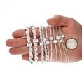 thumbnail image 2 of Solid 925 Sterling Silver Italian Rope Chain Necklace 16"-30", 2 of 7