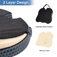 thumbnail image 5 of Car Seat Cushion-Memory Foam Seat Cushions to Improve Driving View Coccyx & Lower Back Pain Relief for Driving, Truck, Office Chair, Wheelchair, Road Trip Essentials for Drivers, 5 of 8