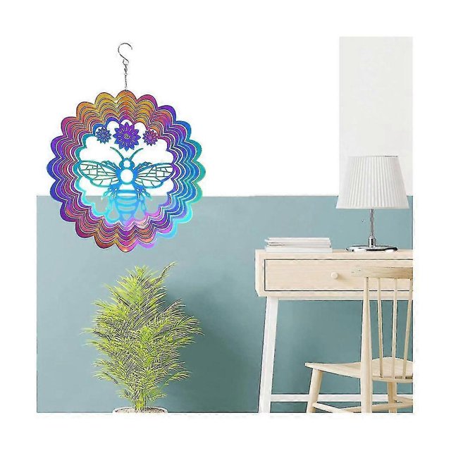 Molinos de viento para decoración de patios y jardines Esculturas de arte colgantes en 3D Decoraciones para decoración de jardines al aire libre