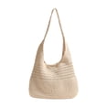 thumbnail image 1 of Bolso tejido para mujer, elegante bolso de hombro, bolso estilo hobo para fiestas y desplazamientos. Beige, 1 of 9