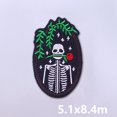 thumbnail image 3 of Parches bordados de estilo punk/horror para ropa, apliques de costura para bricolaje, parches de calavera de demonio, parches termoadhesivos para ropa, 3 of 5