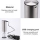 thumbnail image 2 of Kit de abridor de botellas de vino eléctrico, cortador de papel de sacacorchos automático, tapón de vacío, aireador de vino, estilo de carga Scienceny LF000062-02B, 2 of 7