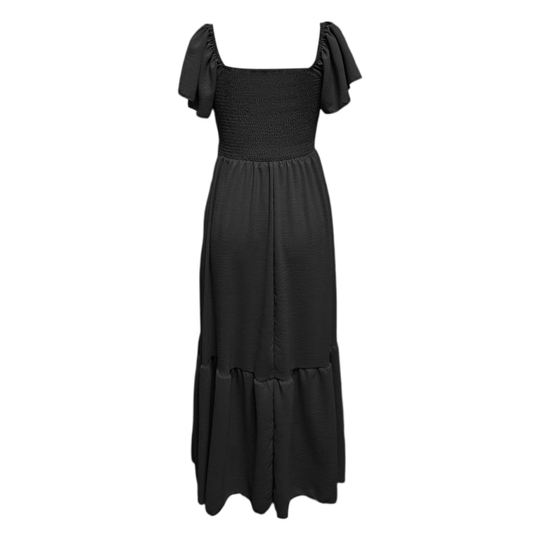 black short sleeve smock dress boohoo Women's Plus Size Rib T-Shirt Smock Dress