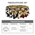 thumbnail image 5 of XMXT Waterproof Round Table Cloth, Tiger Pen Drawing Tablecloth Polyester Table Cover for Home Kitchen Dining Party Room Decor, 60 inches, 5 of 8
