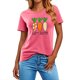 thumbnail image 2 of Mujeres Manga Corta de Verano Tops Pascua Impresa Cuello Redondo, Blusa de Moda Casual para la Primavera, 2 of 5