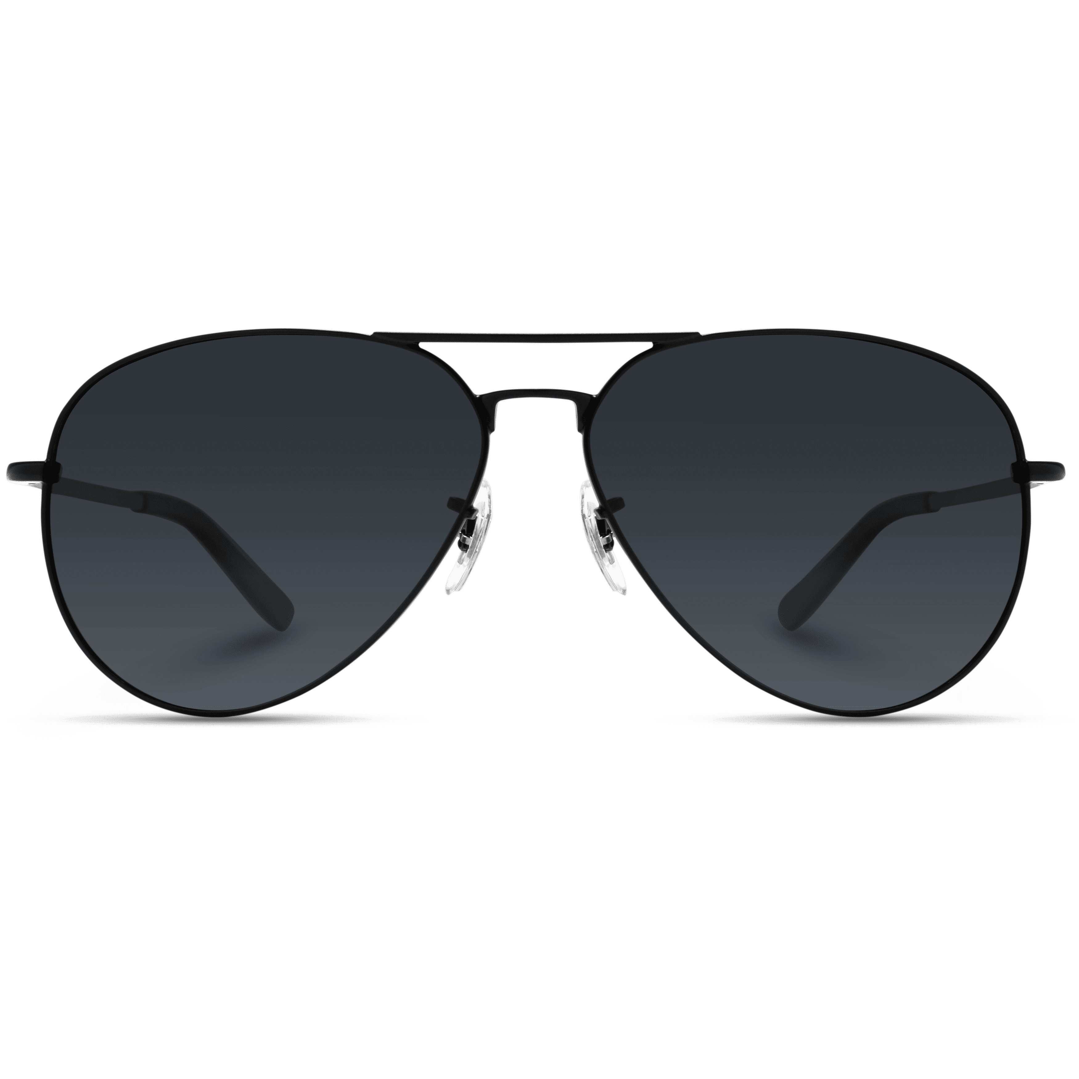 Wearme Pro Classic Full Black Polarized Lens Metal Frame Men Aviator Style Sunglasses