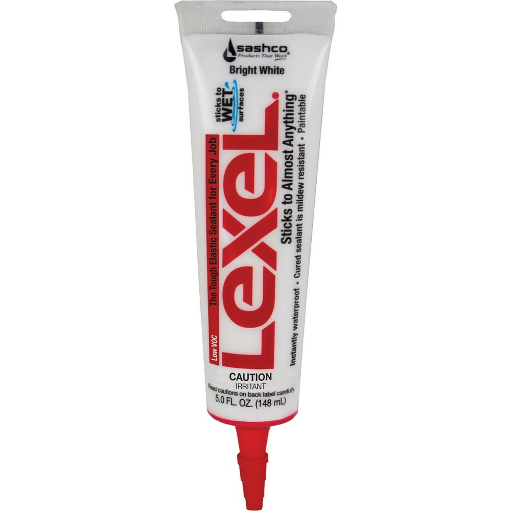 Sashco Lexel 5 Oz. VOC Caulk Polymer Sealant, Bright White 13043