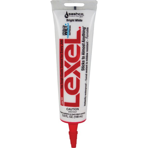 Sashco Lexel 5 Oz. VOC Caulk Polymer Sealant, Bright White 13043