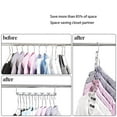 thumbnail image 4 of kurtrusly Multifunctional Space Saving Metal Hangers with Rotating Hook Creative Clothes Storage Hanger Artifact, 4 of 9