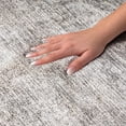 thumbnail image 3 of Addison Rugs Dream Shag Premium Machine Washable Transitional Horizontal Bars Silver Rectangle Rug, 9' x 12', 3 of 8