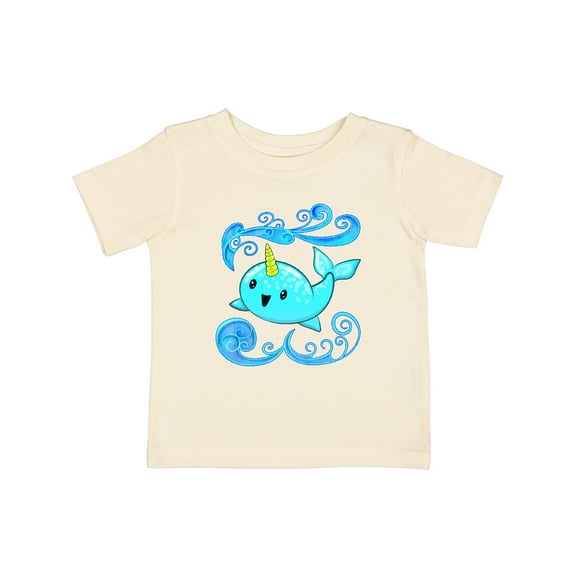 Inktastic Cute and Playful Narwhal Boys or Girls Baby T-Shirt