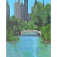 thumbnail image 2 of Stevens, Allayn 12x14 Black Ornate Wood Framed with Double Matting Museum Art Print Titled - City Park, 2 of 4